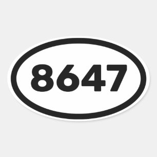 PEGATINA OVALADA 8647