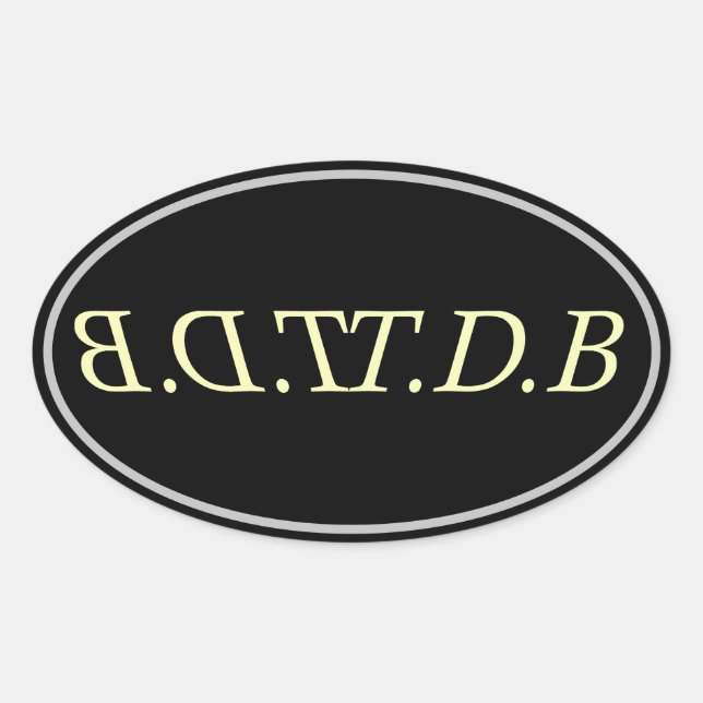 Pegatina Ovalada a (Anverso)