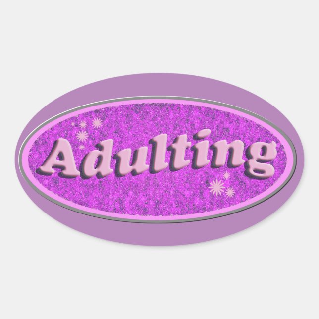 Pegatina Ovalada Adultos Cheeky Nostalgia Retro Decal Diversión (Anverso)
