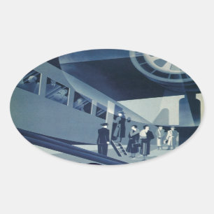 Pegatina Ovalada Aerotransporte Flyg Med A-B