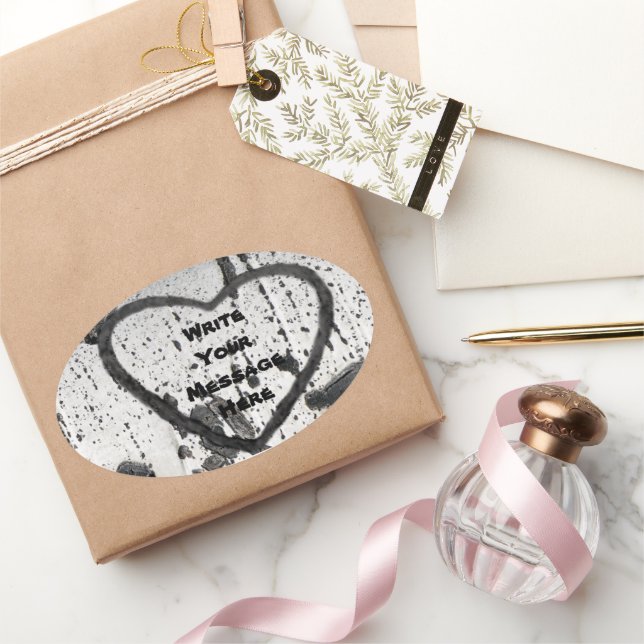 Pegatina Ovalada Ahorrar Un Personalizado De Fotografía De Baraja D (Regalar)