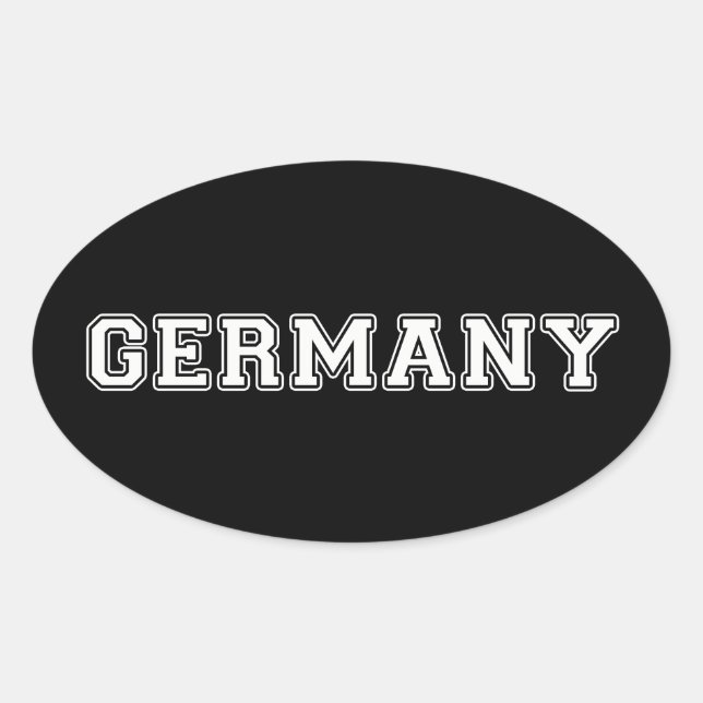 Pegatina Ovalada Alemania (Anverso)