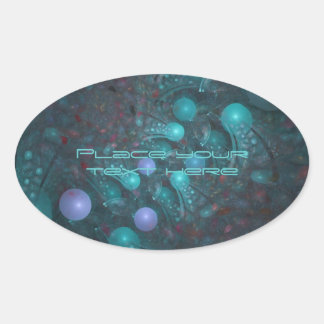Pegatina Ovalada Alien Skin 001