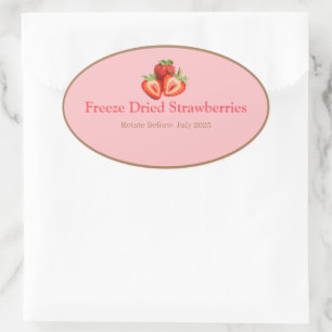 Pegatina Ovalada Almacenamiento de alimentos en la cocina Stickers-