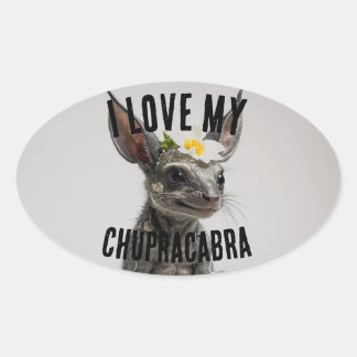 Pegatina Ovalada Ama Chupracabra