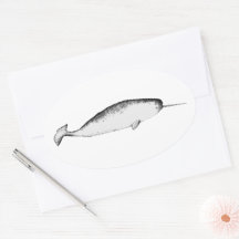 Amante de ballenas del Ilustracion marino Narhwal 