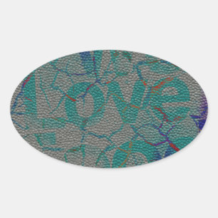 Pegatina Ovalada Amar