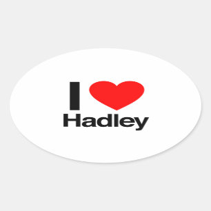Pegatina Ovalada amo a hadley