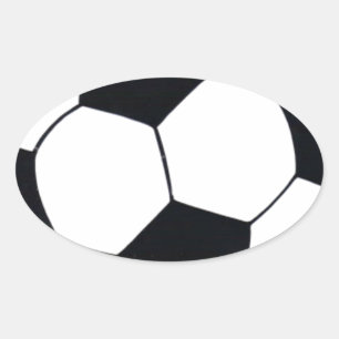 Pegatina Ovalada Amo el fútbol (soccer) Corazón del Juego: Me encan