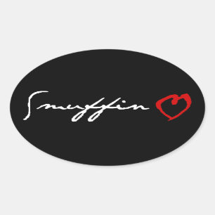 Pegatina Ovalada Amor de Smuffin