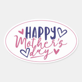 Pegatina Ovalada Amor en cada letra