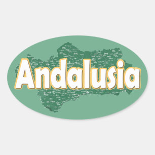 Pegatina Ovalada Andalucía