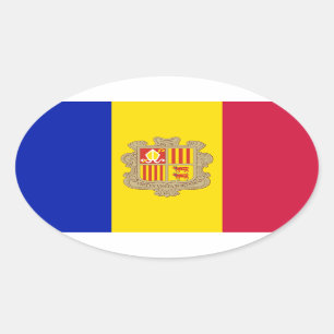 Pegatina Ovalada Andorra