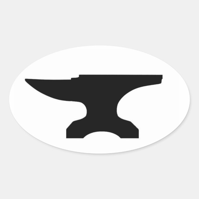 Pegatina Ovalada Anvil (Anverso)