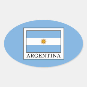 Pegatina Ovalada Argentina