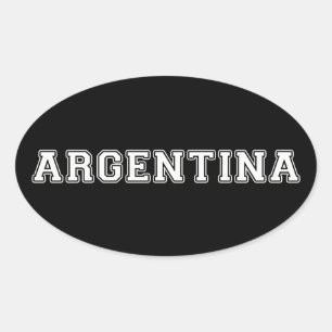 Pegatina Ovalada Argentina