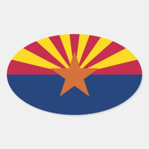 Pegatina Ovalada Arizona