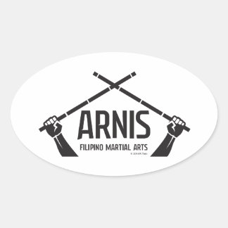 Pegatina Ovalada Arnis astig