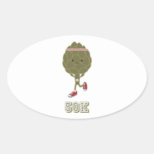 Pegatina Ovalada Artichoke Runner 50K