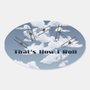 Pegatina Ovalada Así Es Como Giro