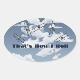 Pegatina Ovalada Así Es Como Giro