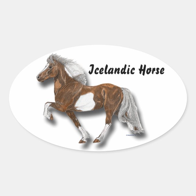 Pegatina Ovalada Astrid (Anverso)