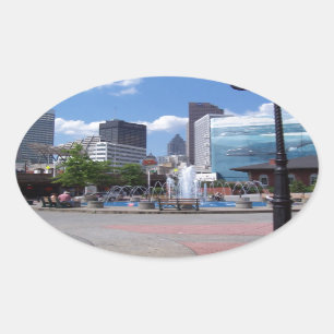 Pegatina Ovalada Atlanta