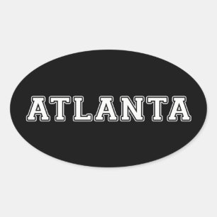 Pegatina Ovalada Atlanta Georgia