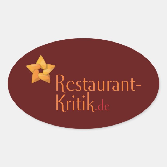 Pegatina Ovalada Aufkleber (Anverso)