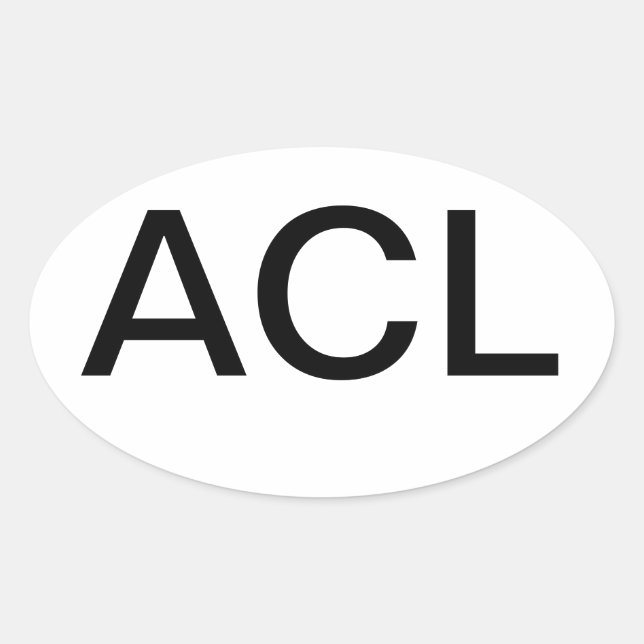 Pegatina Ovalada Austin City Limita el Euro (Anverso)