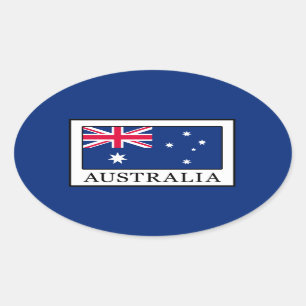 Pegatina Ovalada Australia