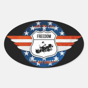 Pegatina Ovalada Autoadhesivo PassionRider