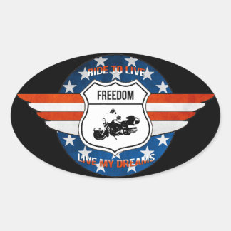 Pegatina Ovalada Autoadhesivo PassionRider