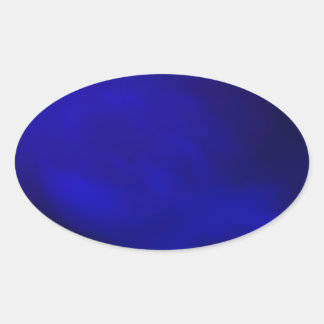Pegatina Ovalada Azul real metálico