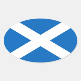 Pegatina Ovalada Bandera escocesa