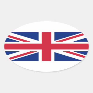Pegatina Ovalada Bandera nacional del Reino Unido