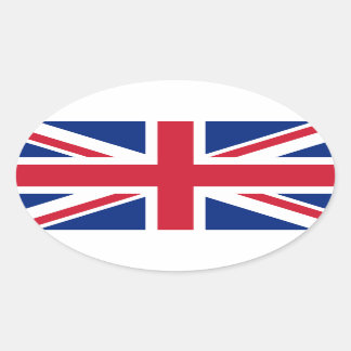 Pegatina Ovalada Bandera nacional del Reino Unido