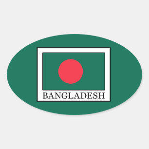 Pegatina Ovalada Bangladesh