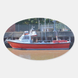 Pegatina Ovalada Barco Chárter High Flyer
