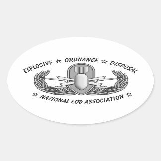 Pegatina Ovalada Basic EOD Badge Sticker