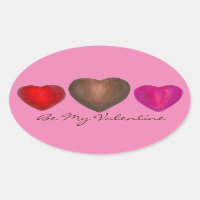 Be my Valentine Chocolate Pink Brown Candy Heart
