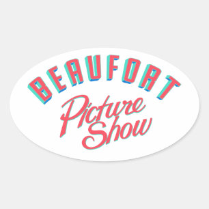 Pegatina Ovalada Beau Show Car Show