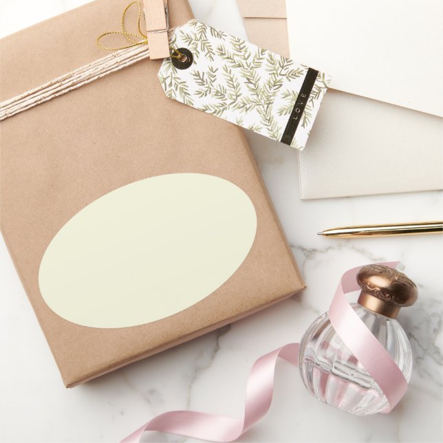 Pegatina Ovalada Beige (Regalar)