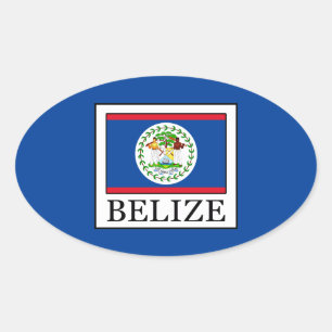 Pegatina Ovalada Belice