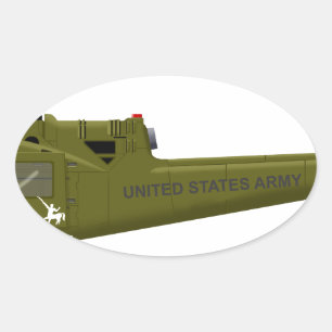 Pegatina Ovalada Bell UH-1 Centaur