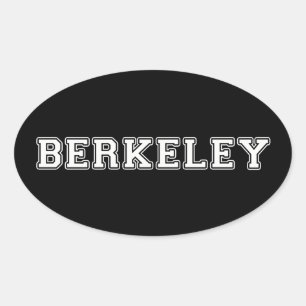 Pegatina Ovalada Berkeley California