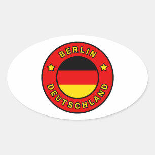 Pegatina Ovalada Berlín Alemania