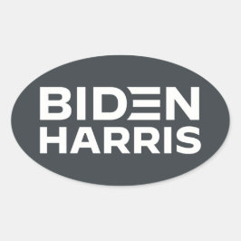 PEGATINA OVALADA BIDEN HARRIS