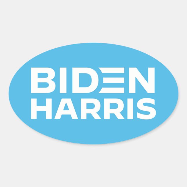 PEGATINA OVALADA BIDEN HARRIS (Anverso)