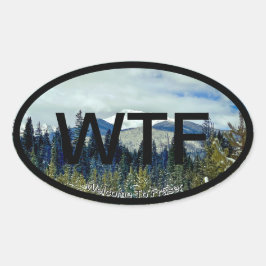 Pegatina Ovalada Bienvenido a Frasers